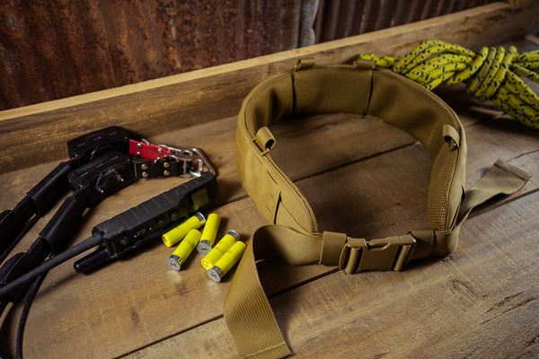 training belt top view